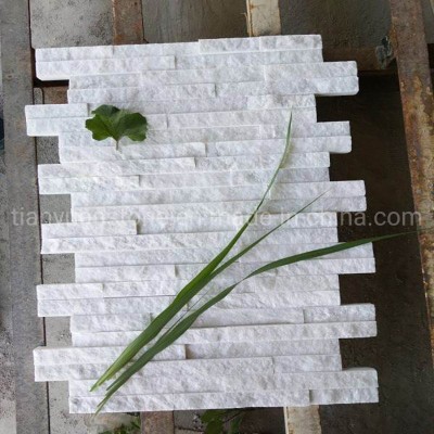 China Natural White Quartzite Stacked Culture Stone